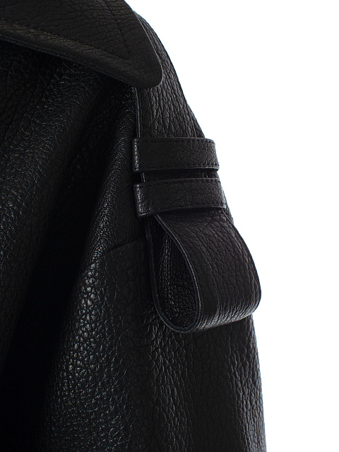 Укороченный кожаный тренч, 5