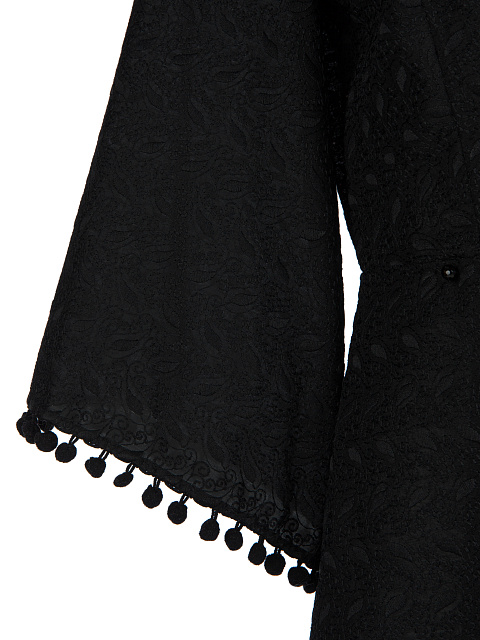 Черное кружевное платье-мини на запах, 4 Черное кружевное платье-мини на запах, 4