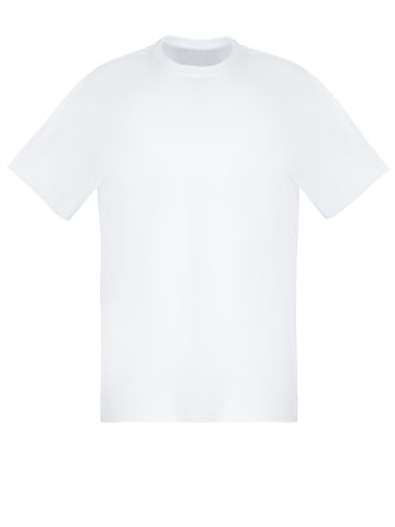 Мужская белая футболка с принтом на спине, 2