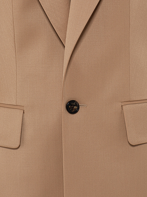 Бежевый костюм-тройка из шерсти, 6