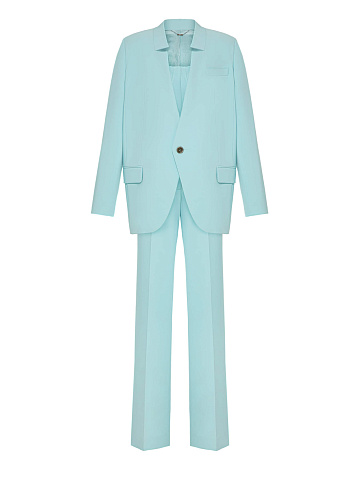 Голубой костюм-тройка с корсетом, 1