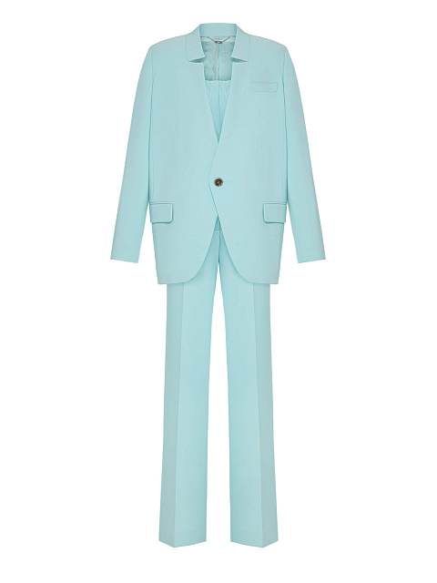 Голубой костюм-тройка с корсетом, 1