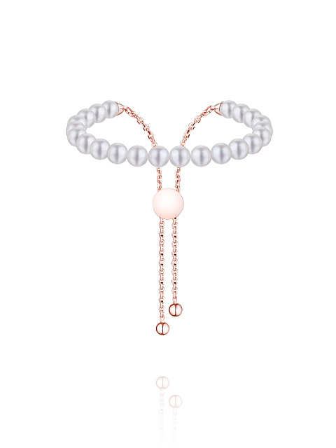 Браслет из позолоченного серебра с жемчугом, 1
