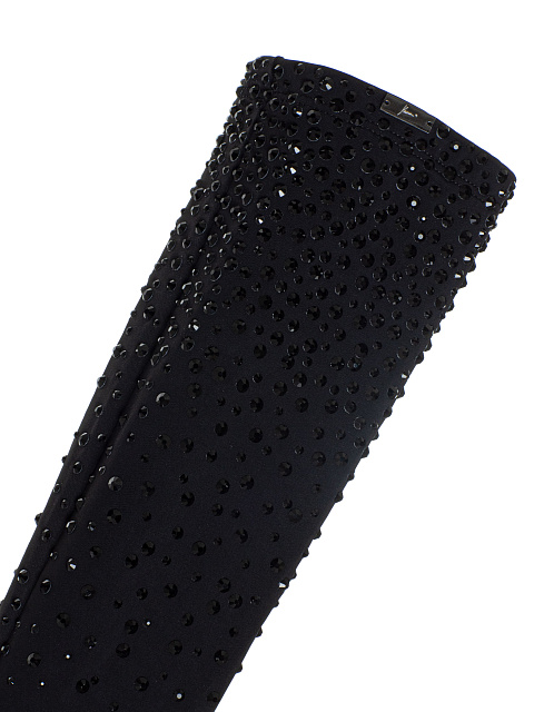 Черные перчатки с кристаллами, 2