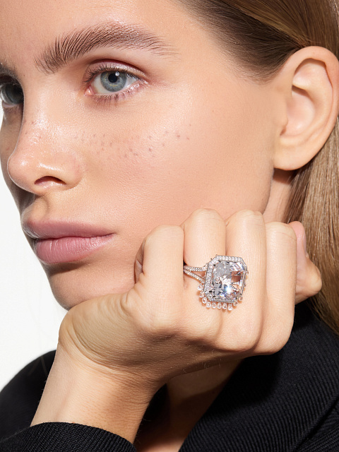 Кольцо с морганитом и бриллиантами, 2