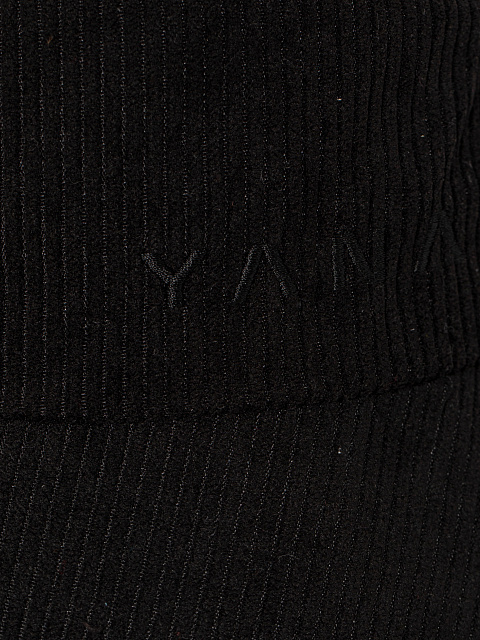 Черная вельветовая панама с вышивкой Yana, 3