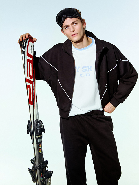 Черный спортивный костюм из футера, 6 Черный спортивный костюм из футера, 6