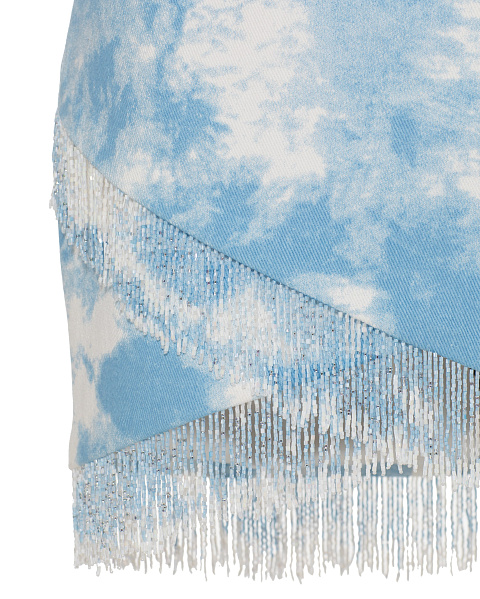 Платье-мини с бахромой, 5