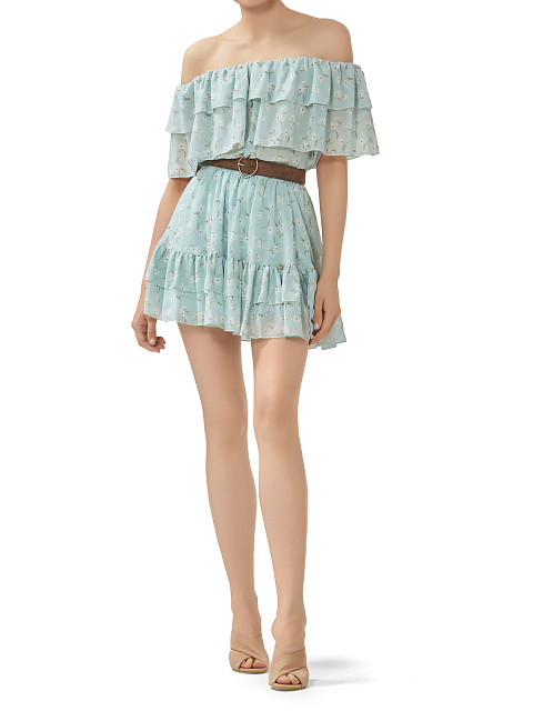 Темно-коричневый ремень с серебристой пряжкой, 3