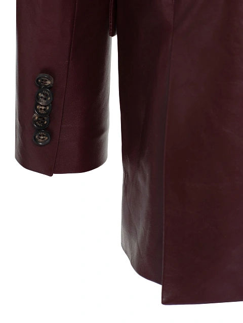 Бордовый жакет из кожи, 4 Бордовый жакет из кожи, 4