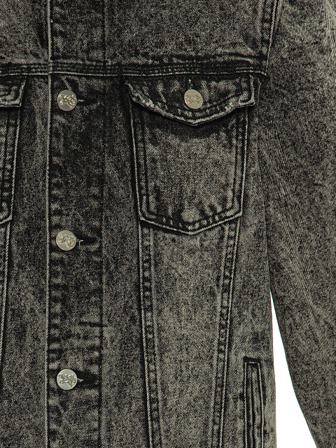 Серая куртка из вареного денима, 3