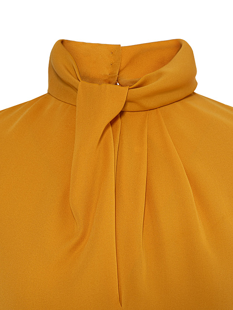 Терракотовоя шелковая блузка, 3