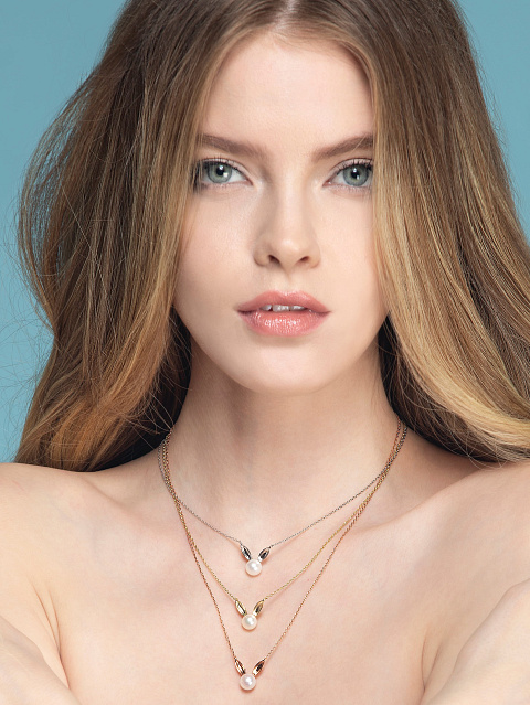 Колье из серебра с жемчугом, 2 Колье из серебра с жемчугом, 2