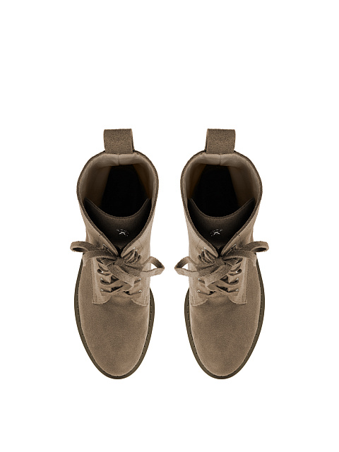 Оливковые ботинки из замши, 4
