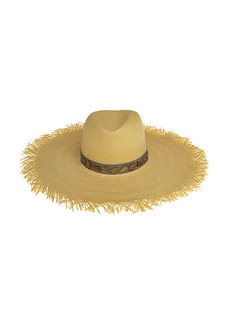 Соломенная шляпа с отделкой из зеркального декора, 2