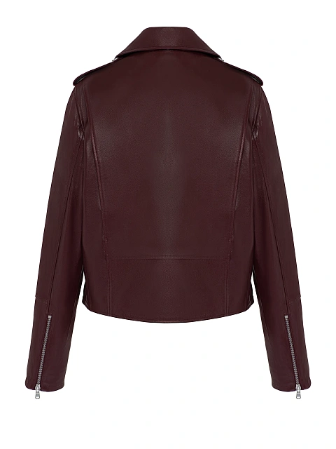 Бордовая кожаная косуха, 2