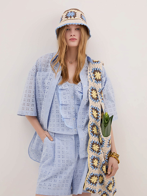 Вязаная панама в технике кроше, 5