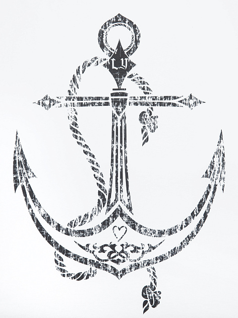 Белая хлопковая футболка с черным принтом, 3 Белая хлопковая футболка с черным принтом, 3