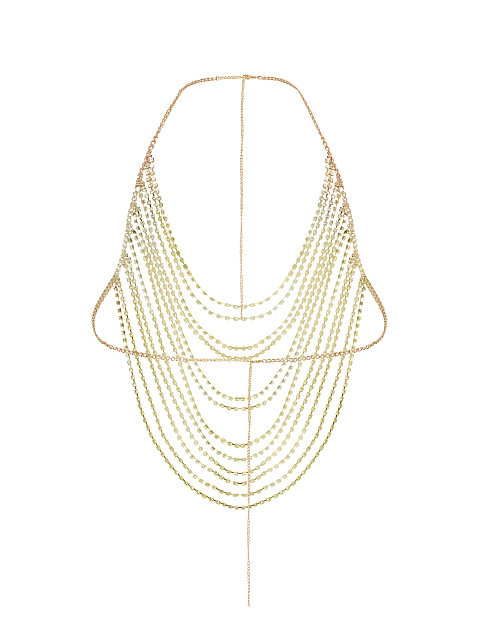 Топ из каскада золотистых страз, 2