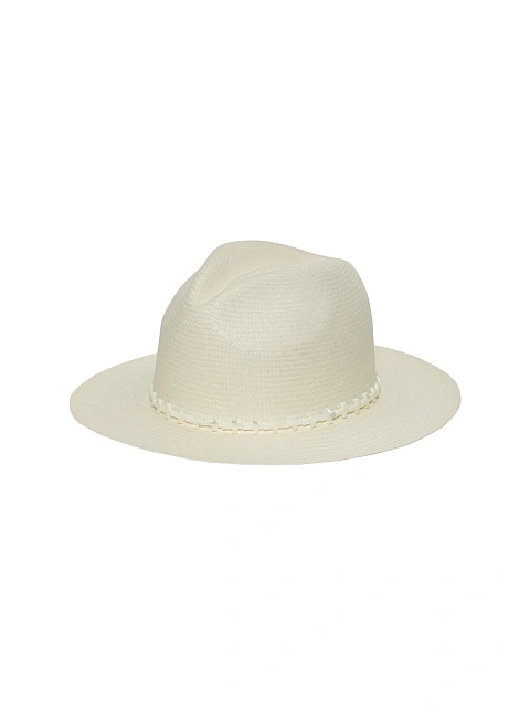 Cоломенная шляпа с отделкой из перламутровых крестиков, 1