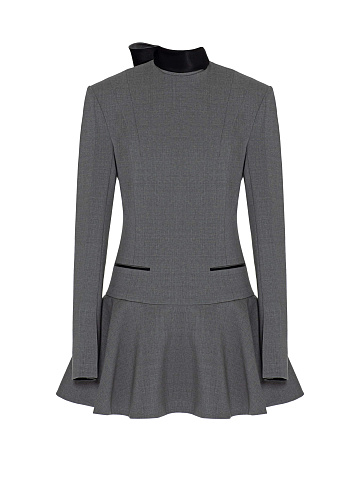 Серое платье-мини, 1