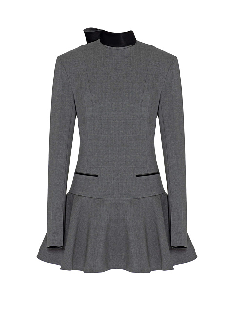 Серое платье-мини, 1