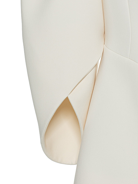 Молочный костюм-двойка из хлопка с брюками клеш, 5