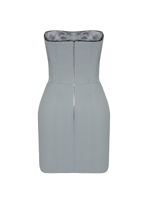 Серое корсетное платье-мини, 2 Серое корсетное платье-мини, 2
