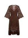 Коричневое кружевное платье Коричневое кружевное платье