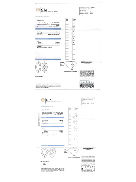 Серьги из белого золота с бриллиантами круглой огранки и белым морским жемчугом, 8