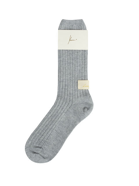Светло-серые носки из шерсти и кашемира, 1