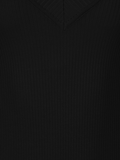 Черное боди с V-образным вырезом, 3