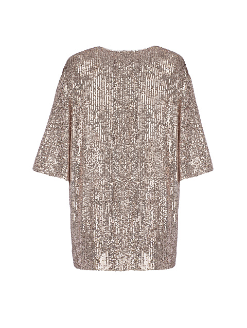 Золотисто-бежевый топ в пайетках, 2