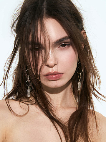 Длинные серьги-кисти из серебра, 2 Длинные серьги-кисти из серебра, 2