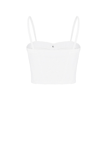 Белый топ из денима, 2