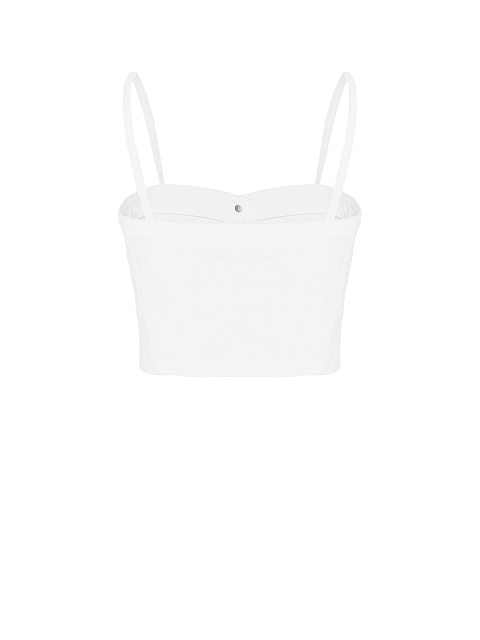 Белый топ из денима, 2