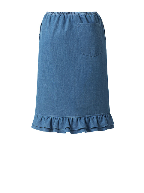 Юбка-миди из денима с кружевом, 2