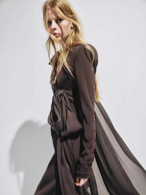 Платье-миди из триацетата, 3 Платье-миди из триацетата, 3