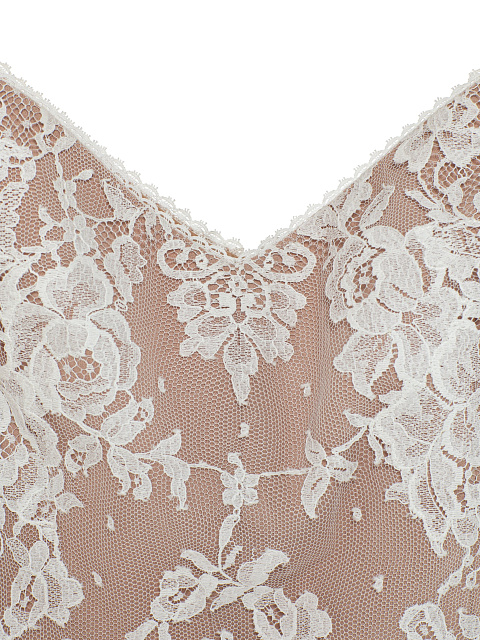 Белое кружевное платье-макси, 3