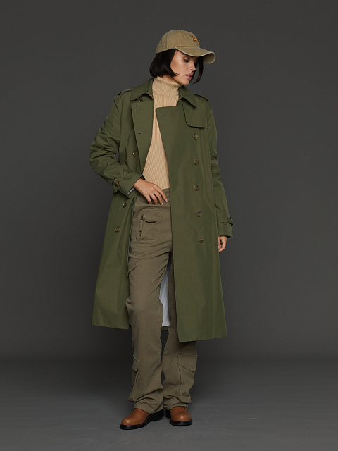 Брюки-карго из хлопка цвета хаки, 6 Брюки-карго из хлопка цвета хаки, 6