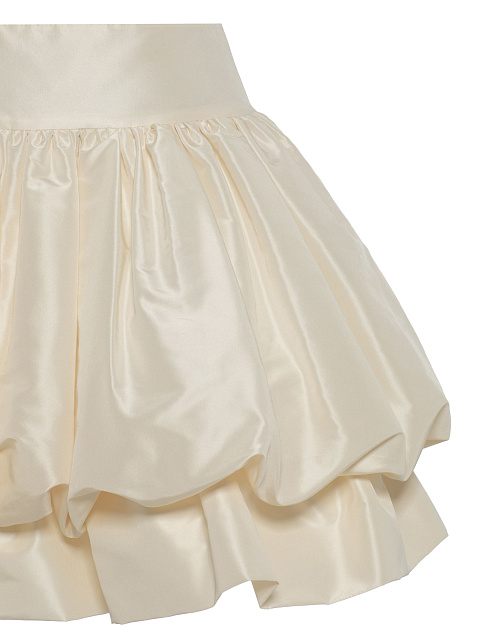 Кремовая юбка-мини из тафты, 3 Кремовая юбка-мини из тафты, 3
