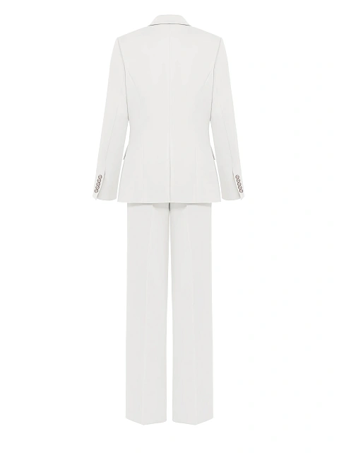 Белый костюм-тройка из шерсти, 2