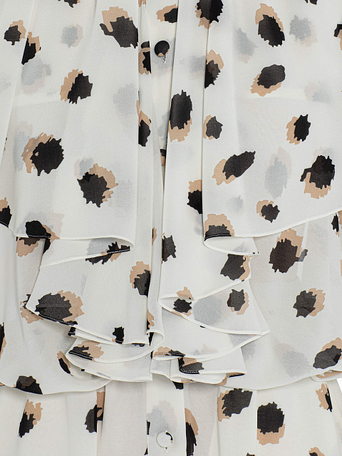 Платье-мини из шифона с принтом, 4