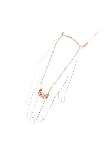 Слейв-браслет из розового золота с бриллиантами, 1 Слейв-браслет из розового золота с бриллиантами, 1