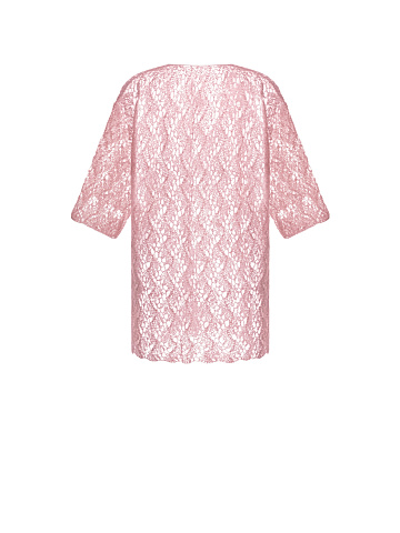 Розовый мохеровый детский кардиган, 2