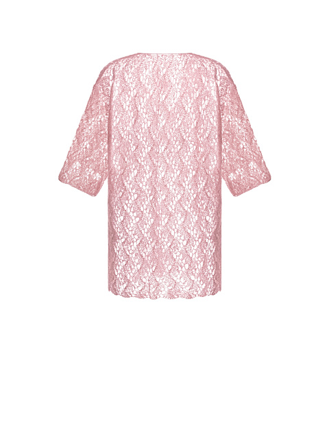 Розовый мохеровый детский кардиган, 2