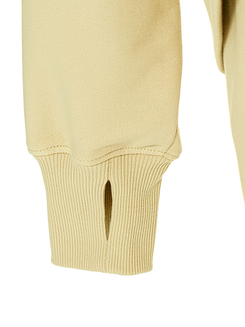 Светло-желтый костюм с вышивкой и кнопками на лампасах, 5