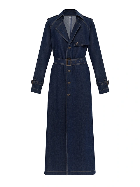 Синий тренч из денима, 1 Синий тренч из денима, 1
