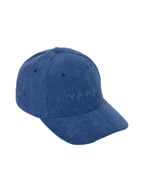 Синяя кепка из вельвета с вышивкой Yana, 1