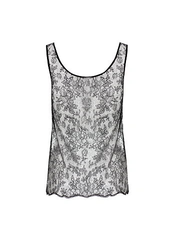 Черная майка из кружева, 2